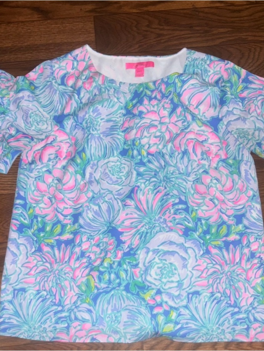 Lilly Pulitzer Darlah Lileeze Shirt In Full Bloom Print size medium